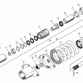 Фланец 50-21-285 для механизма натяжения и сдавания Б11