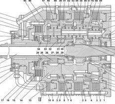 Коробка передач планетарная 0901-12-10СБ схема