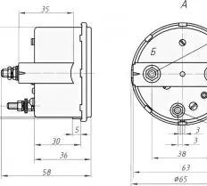 Счетчик моточасов-вольтметр УК34.2 схема
