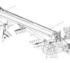 Стрела телескопическая КС-55713-1В.63.000-1 схема