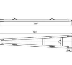 Стрела СТР-03.000.00 (Komatsu D355C) схема
