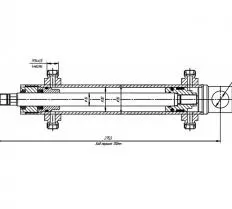 Гидроцилиндр ЦГ-30.16х130.23 схема