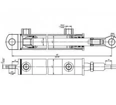 Гидроцилиндр ЦГ-40.25х180.22 схема