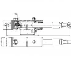 Гидроцилиндр ЦГ-40.25х243.22 схема