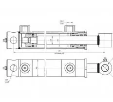 Гидроцилиндр ЦГ-40.25х400.22-01 схема