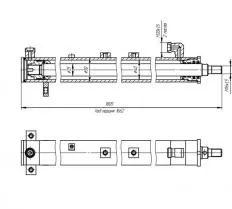 Гидроцилиндр ЦГ-40.25х1662.56 схема