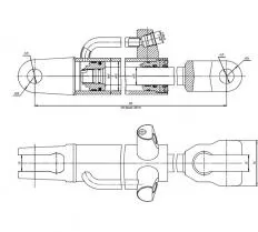 Гидроцилиндр ЕЦГ-50.30х200.01 схема