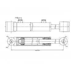 Гидроцилиндр ЦГ-50.30х205.22 схема