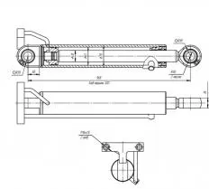 Гидроцилиндр ЦГ-63.40х320.11-02 схема