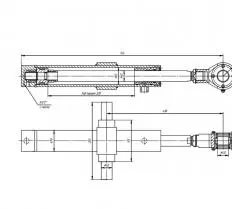 Гидроцилиндр ЦГ-63.40х320.31 схема