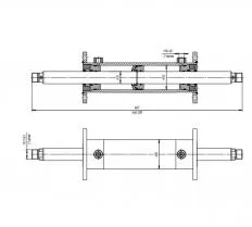 Гидроцилиндр ЦГ2-70.35х200.56 схема