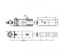 Гидроцилиндр ЦГ-80.40х400.19-01 схема