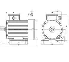 Асинхронный электродвигатель ДА30 У2 схема