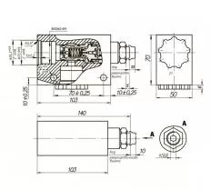 Гидроклапан ПК-787 КС-3577-3 схема