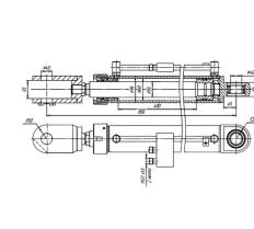 Гидроцилиндр ЦГ-80.56х400.18 схема