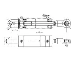 Гидроцилиндр ЦГ-90.40х203.04 схема