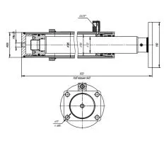 Гидроцилиндр ЦГ-90.70х640.65-01 схема