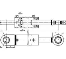 Гидроцилиндр ЦГ-100.50х850.11-06 схема
