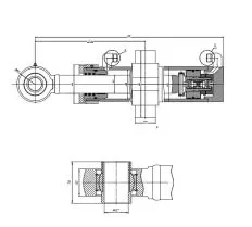 Гидроцилиндр ЦГ-100.63х1250.31 схема
