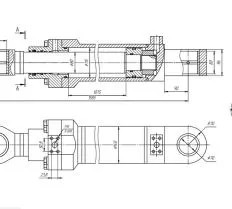 Гидроцилиндр ЦГ-115.80х1075.22 схема