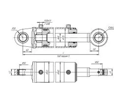 Гидроцилиндр ЦГ-125.60хS.11 схема