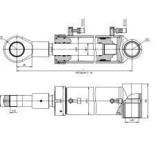 Гидроцилиндр ЦГ-125.63хS.22-01 схема