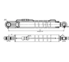 Гидроцилиндр ЦГ-125.90х1515.11 схема