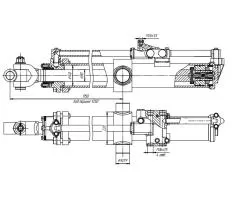 Гидроцилиндр ЦГ-140.80х1250.47 схема