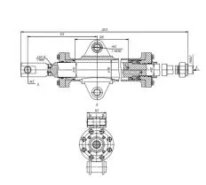 Гидроцилиндр ЦГ-2-150.110.90х505.83 схема
