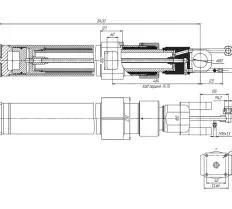 Гидроцилиндр ЦГ-150.125х7475.47 схема