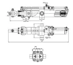 Гидроцилиндр ЦГ-160.80х1400.47 схема