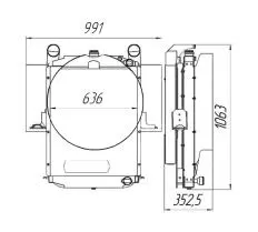Блок радиаторов 4320Я5К-1301012 схема