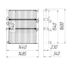 Блок радиаторов Б1624К.1301.0000 схема