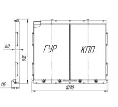 Блок радиаторов Б744Р3МК.1301.1000 схема