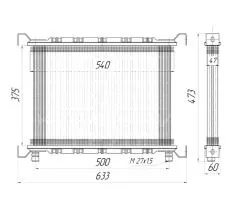Радиатор 68У.08.000-02 схема