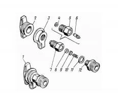 Клапан контрольного вывода М16 (РААЗ) 100-3515310-10 схема