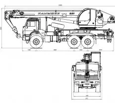 Схема погрузки Автокран КС-5576-5-21